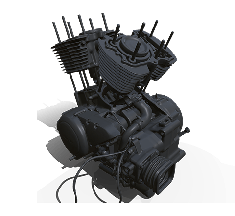 Motorcycle engine HD